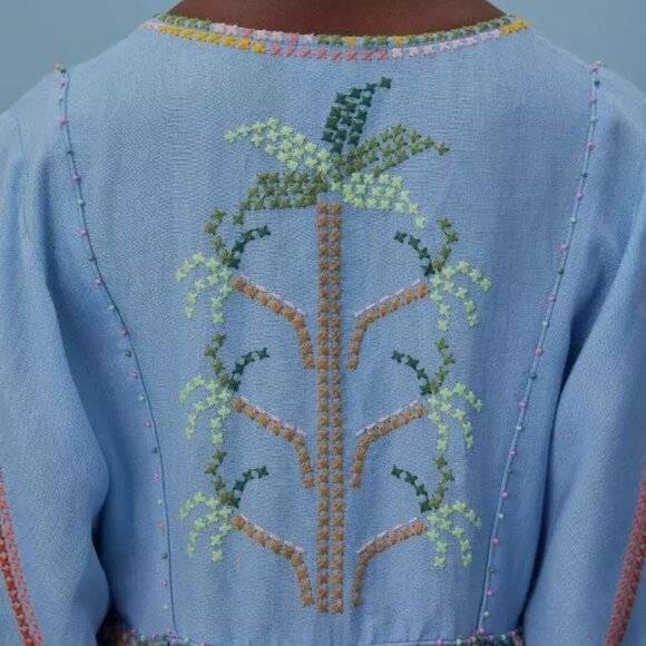 FARM Rio ~ Embroidered Pineapple Maxi Dress - Picture 5 of 5